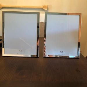 Pottery barn modern silver frame set